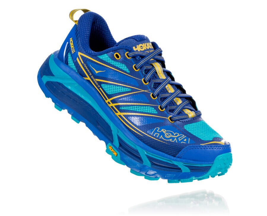 Hoka One One Spor Ayakkabı Kadın Mavi - Mafate Speed 2 - VF0831526